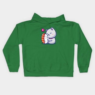 Cute Cat Love Sushi Cartoon Kids Hoodie